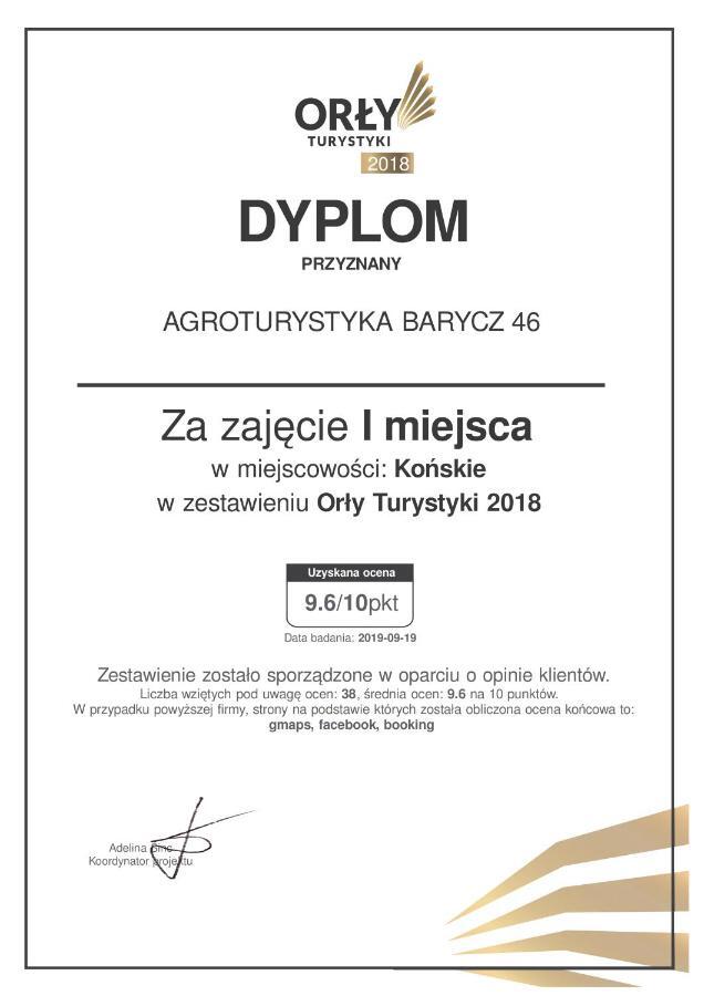 Agroturystyka Barycz 46 Konskie 외부 사진